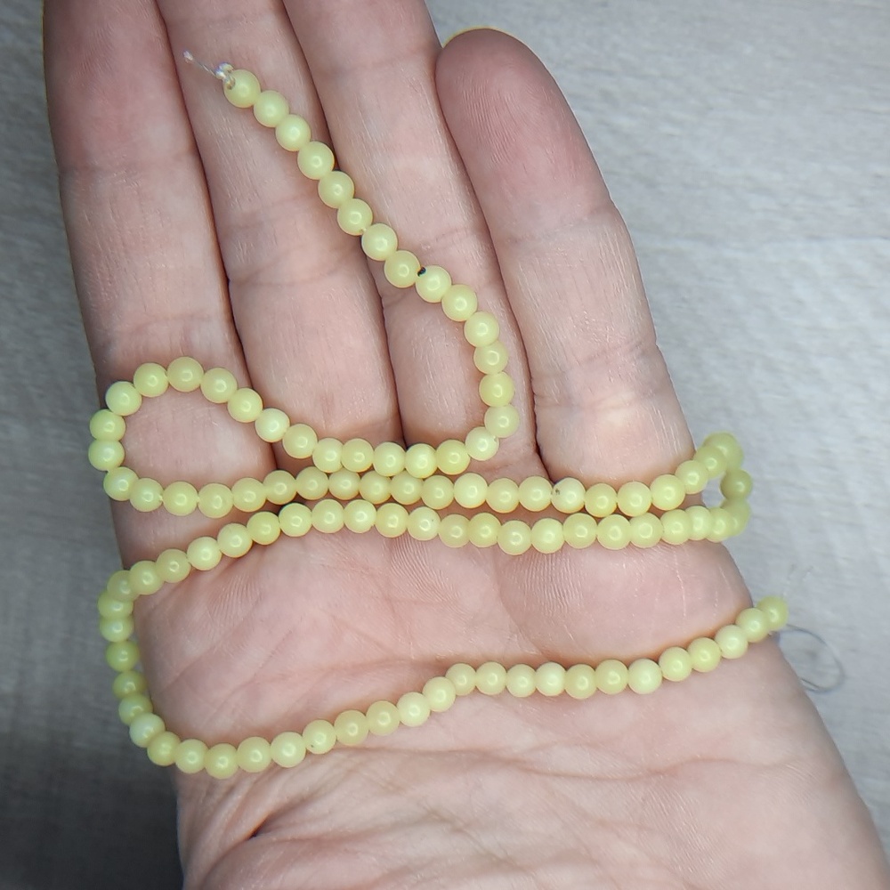 4mm Lemon Jade 15-inch Strand #1